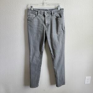 American Eagle Slim Skinny Mid Rise Jeans Men's 31x32 Gray Stretch Denim